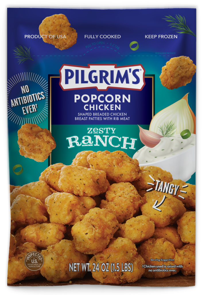 Zesty Ranch Popcorn Chicken - Pilgrims USA